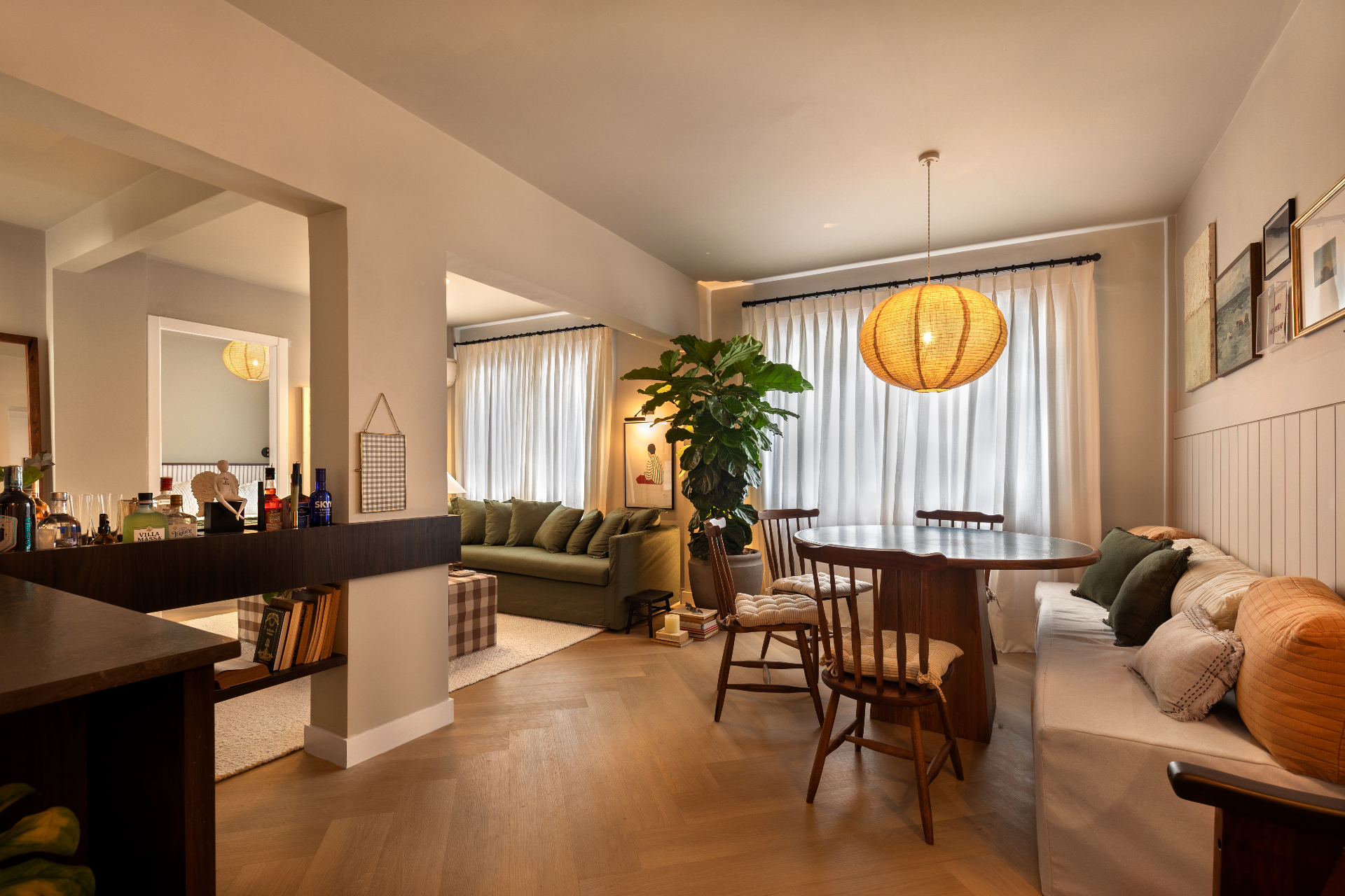 Luxury living room staged by DAZ Living
